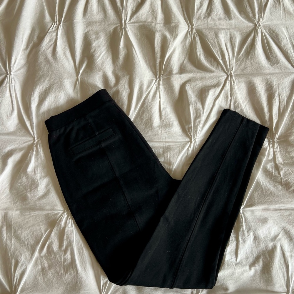 Final Price - Nordstrom - Essential High Waist Pintuck Ponte Leggings - Black - Picture 4 of 6